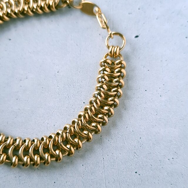 d*2様 TRIFARI トリファリ ヴィンテージ ブレスレット＆イヤリング TRIFARI 》 gold tone design chain トリファリ ヴィンテージ