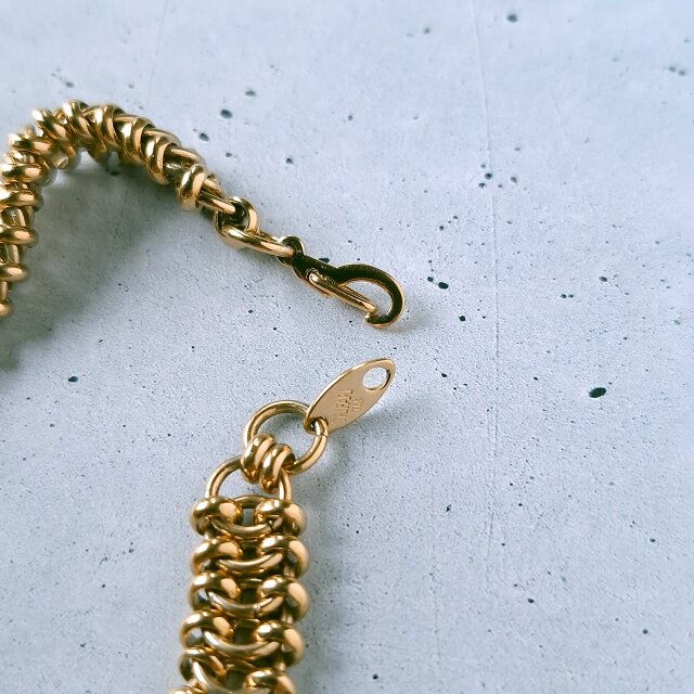 d*2様 TRIFARI トリファリ ヴィンテージ ブレスレット＆イヤリング TRIFARI 》 gold tone design chain トリファリ ヴィンテージ