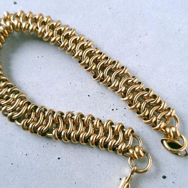 TRIFARI 》 gold tone design chain トリファリ ヴィンテージ
