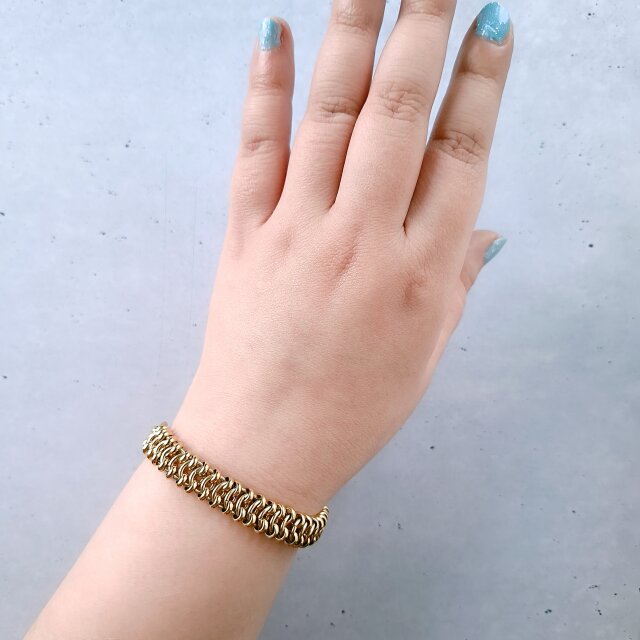 d*2様 TRIFARI トリファリ ヴィンテージ ブレスレット＆イヤリング TRIFARI 》 gold tone design chain トリファリ ヴィンテージ