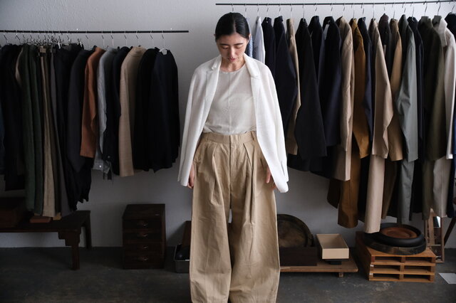 new】enrica bagasse chino pants｜BEIGE｜PANTS145 | iichi 日々の