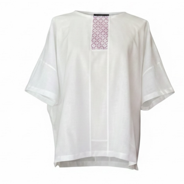 選べる刺し子 Tシャツ風ブラウス【送料込み】サラシリメイク ドルマン 