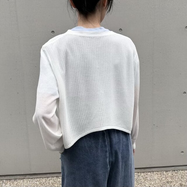 数量限定】さっと羽織れるゆったりめニット マーガレットボレロ