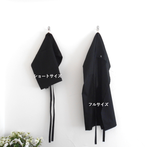 コットンリネンのエプロン【黒】 | iichi 日々の暮らしを心地よくする