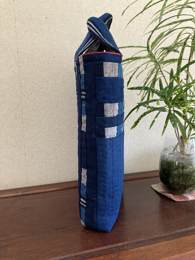 【一点物】 ハンドメイド　本藍染　トートバッグ　S NO.416 藍染めトートバッグ | iichi 日々の暮らしを心地よくする