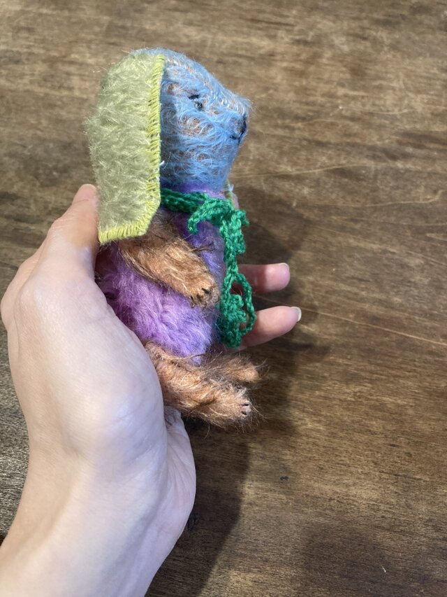 カラフルな垂れ耳ワンコ（中）＊ハンドメイド＊ぬいぐるみspirit