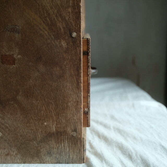 アンニュイな雰囲気◇三段引き出し棚 収納箱 antiques・骨董 レトロ