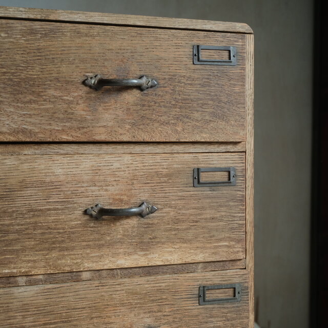 アンニュイな雰囲気◇三段引き出し棚 収納箱 antiques・骨董 レトロ