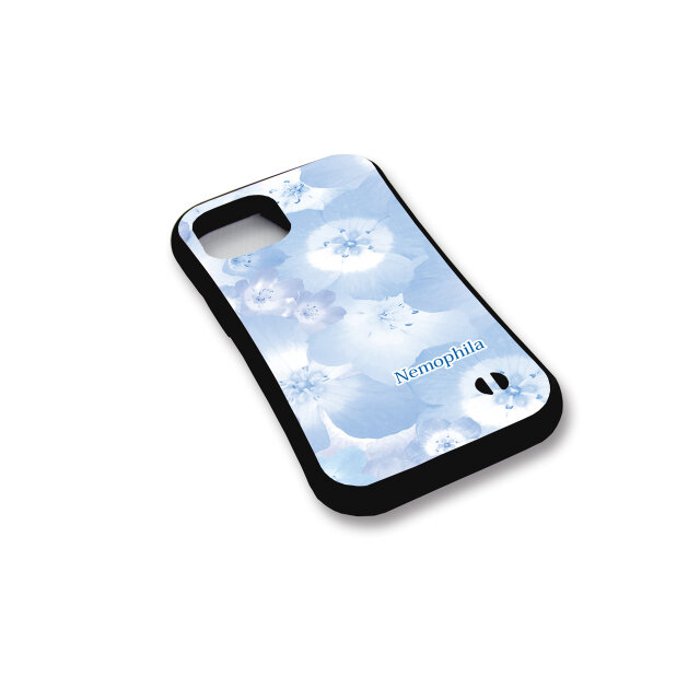 グリップケース iPhoneケース【ブルーフラワー（ネモフィラ）】（名