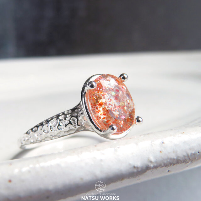 014.【Sun Sun Sun】サンストーン パールリング サンストーン リング / Sunstone Ring 265 | iichi 日々の暮らしを