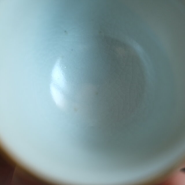 菊の花と漢文◇九谷焼 色絵金彩猪口 茶杯 茶器 ビンテージ 昭和期 骨董