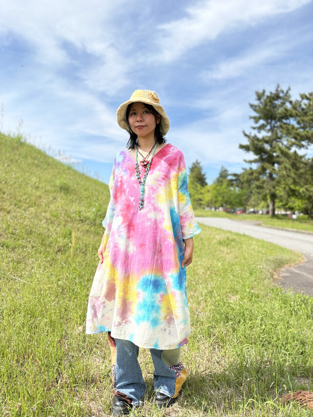 タイダイ ワンピース カラフル Hippies Dye最新作 HD25-94 | iichi