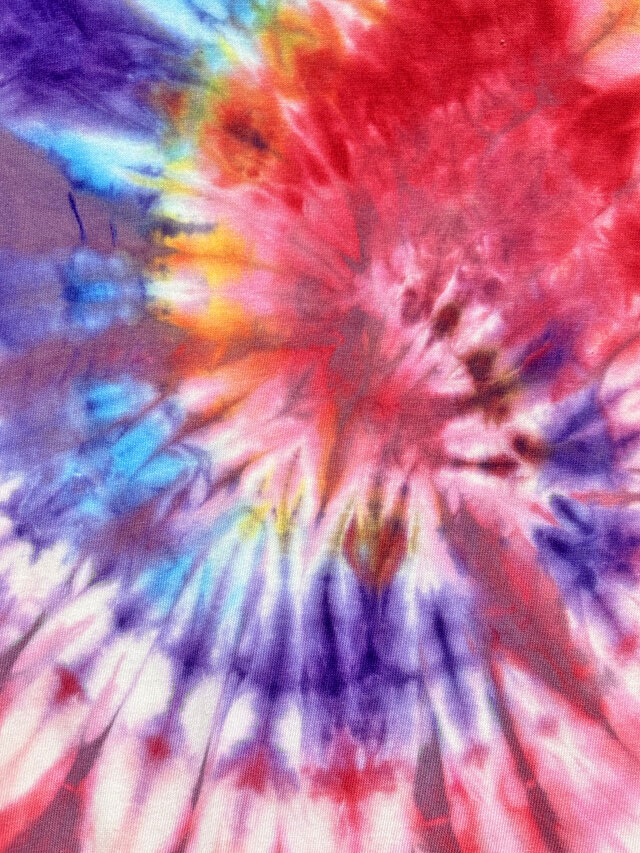 タイダイ Tシャツ Mサイズ カラフル スパイラル Hippies Dye HD25-95