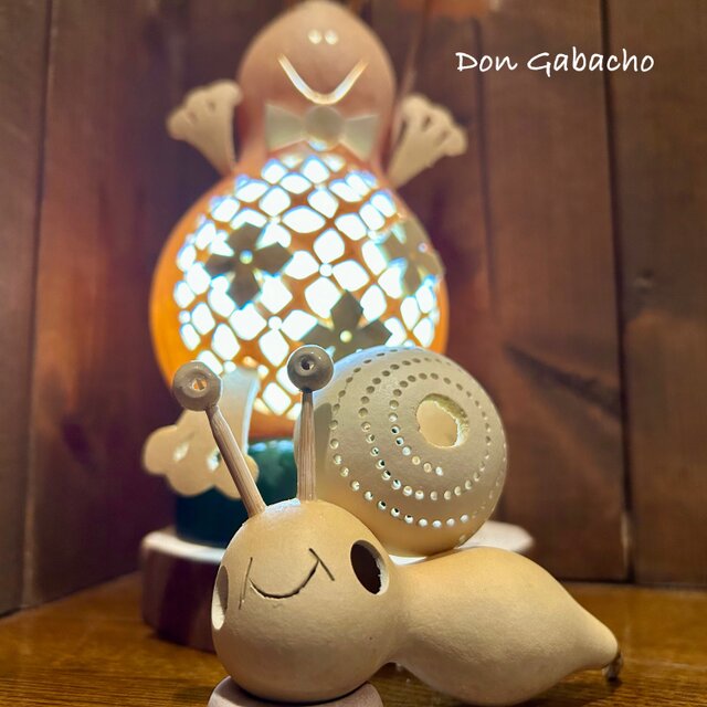ひょうたんランプ ☆紫陽花とカエル | iichi 日々の暮らしを心地よく
