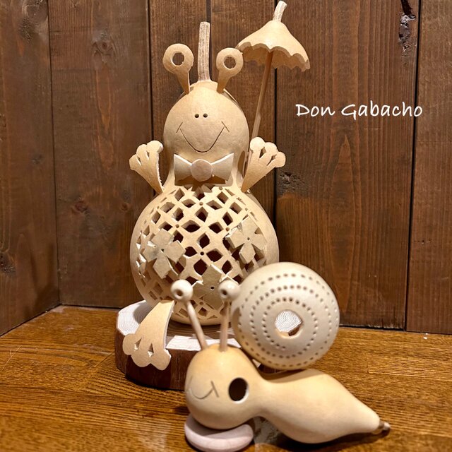 ひょうたんランプ ☆紫陽花とカエル | iichi 日々の暮らしを心地よく
