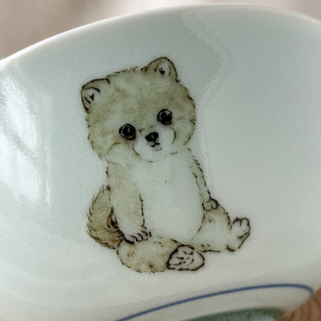 チコロット❤️Lサイズ❤️すべて手描き❤️染付け❤️ご飯茶碗❤️汁