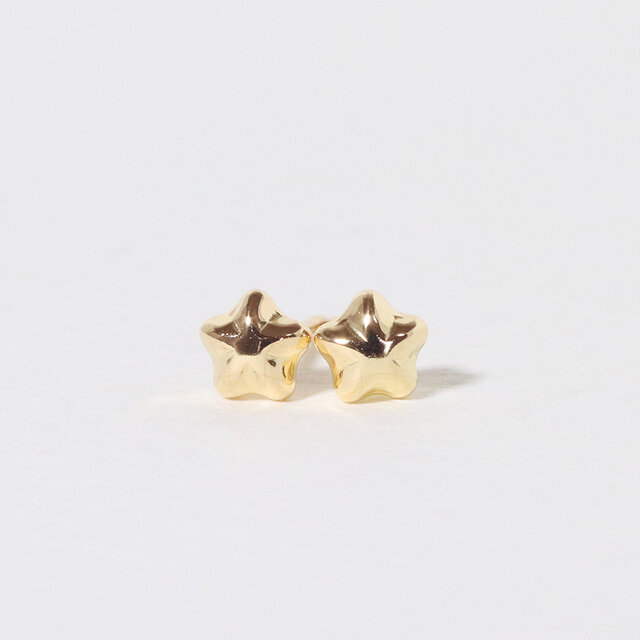 K18 4mm 星ピアス スタッドピアス 18金 イエロー ホワイト ピンク