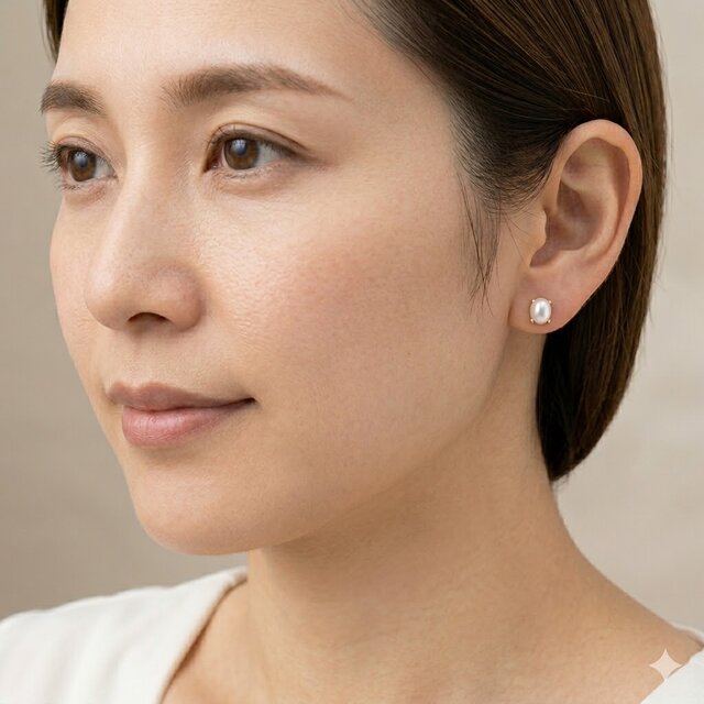 K18YG 夜光貝ピアス | iichi 日々の暮らしを心地よくするハンドメイド