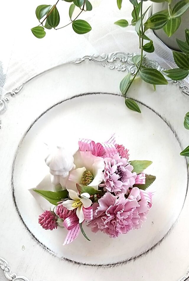 ☆粘土の花[お花畑に舞い降りたAngel]☆ | iichi 日々の暮らしを