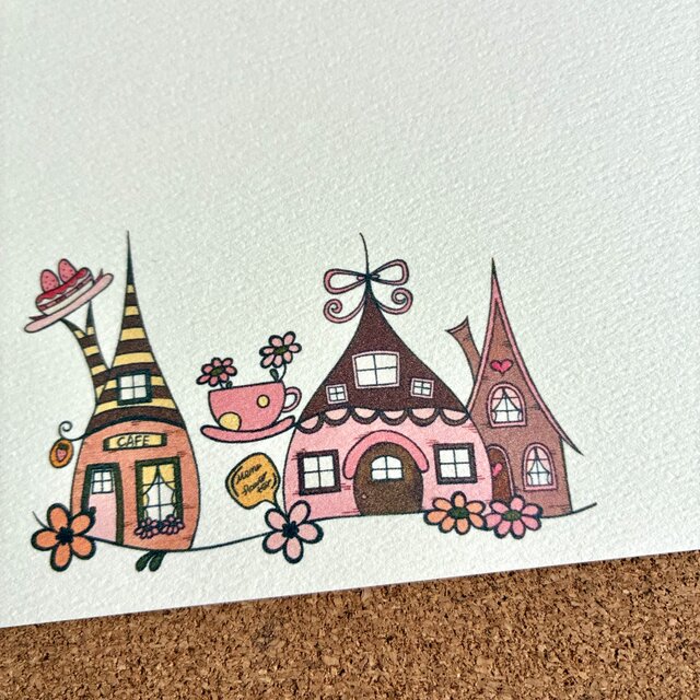 カフェイラストポストカード2 2枚 | iichi 日々の暮らしを心地よくする