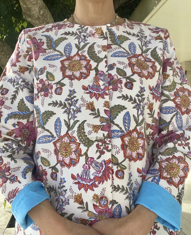 インドANOKHIのテーブルクロスで作ったジャケット | iichi 日々の