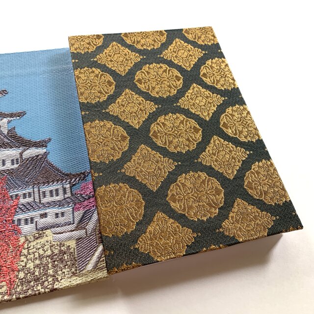 名古屋城〜翠雅』 美術名画御朱印帳 B6 大判サイズ 名古屋城 正絹金襴