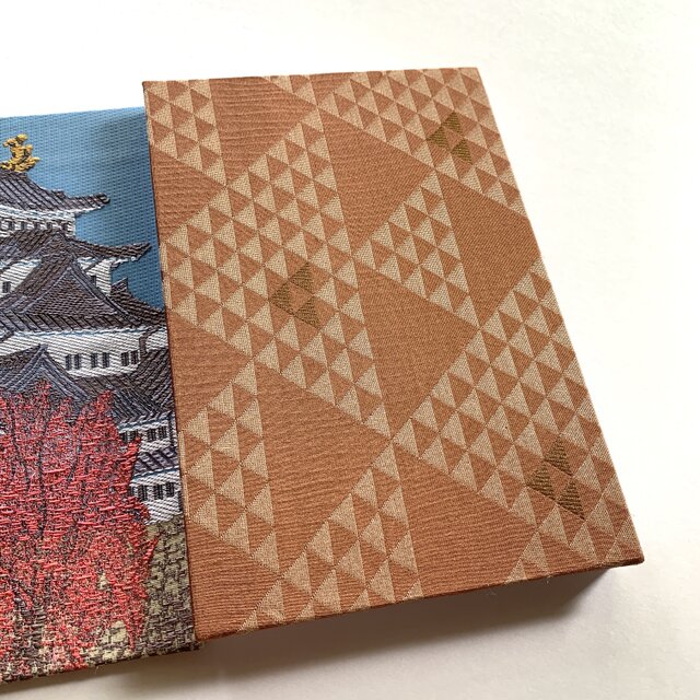 名古屋城〜鱗雅』 美術名画御朱印帳 B6 大判サイズ 名古屋城 正絹金襴