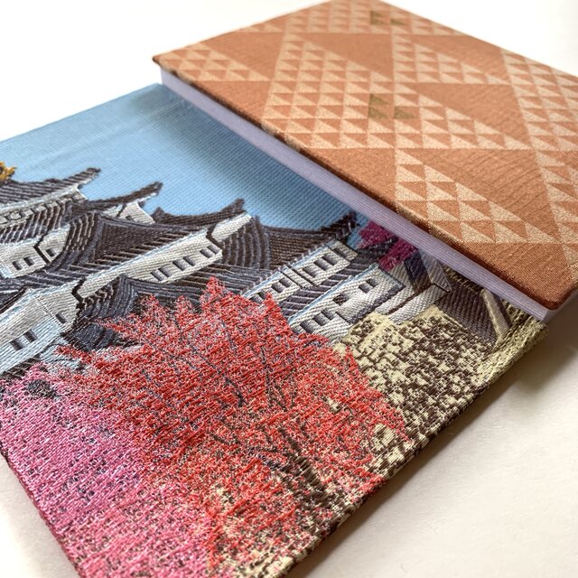 名古屋城〜鱗雅』 美術名画御朱印帳 B6 大判サイズ 名古屋城 正絹金襴