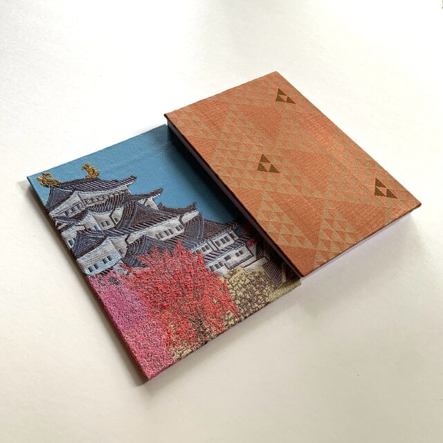 名古屋城〜鱗雅』 美術名画御朱印帳 B6 大判サイズ 名古屋城 正絹金襴