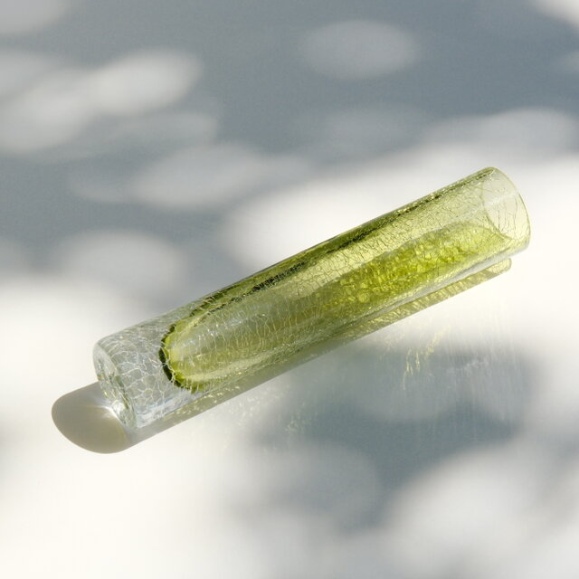 Crackle Glass Vase / ドイツ製 / ヴィンテージ / ガラス花瓶