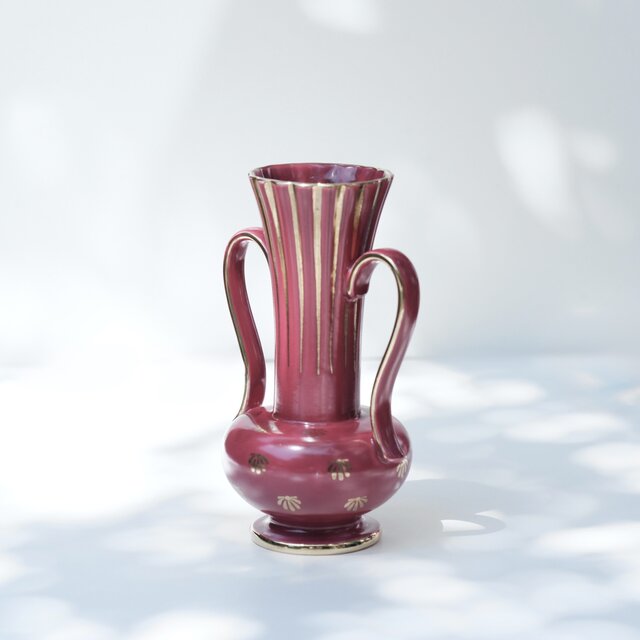 Gefle】“Rubin” Vase by Arthur Percy /北欧製/ 1930年代 / 陶器花瓶