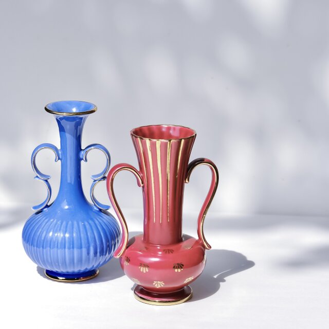 Gefle】“Rubin” Vase by Arthur Percy /北欧製/ 1930年代 / 陶器花瓶