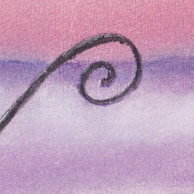 朝もやを進む - Journey of Cats （旅する猫）（パステル画 原画