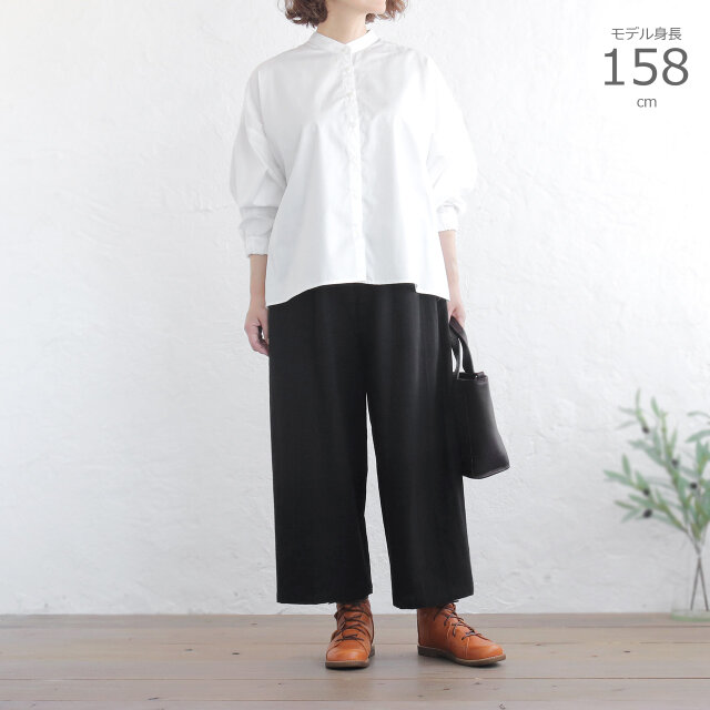 【美品】コットンリネン クロップドパンツ シンチバック k23 足元すっきり 桐七炊きコットンリネン クロップドパンツ キレイめにも