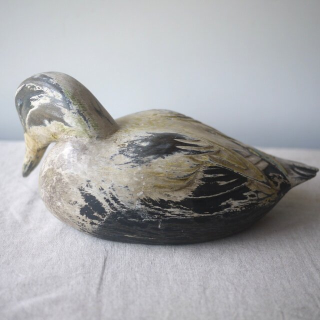 木製デコイ マガモ囮鳥 バードカービング ドイツ | iichi 日々の暮らし