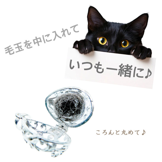 中身が見えるロケットペンダント｜水晶（クリスタル）玉付き｜シルバー