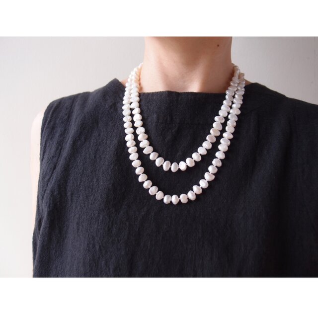 Nugget Pearl Long Necklace／ナゲットパール ロングネックレス