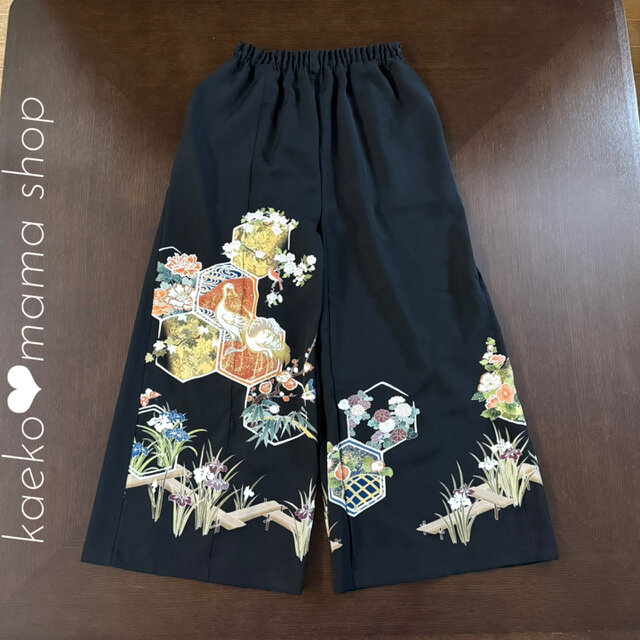 チュニック＆ワイドパンツ✿浴衣✿黒留袖✿風呂敷（着物リメイク） 5