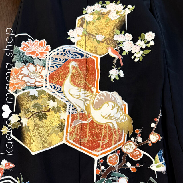 チュニック＆ワイドパンツ✿浴衣✿黒留袖✿風呂敷（着物リメイク） 5