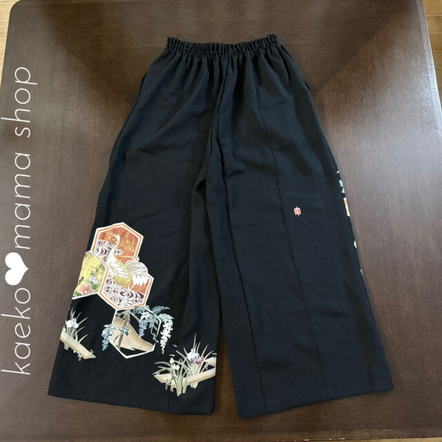 チュニック＆ワイドパンツ✿浴衣✿黒留袖✿風呂敷（着物リメイク） 5