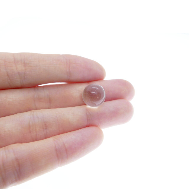 ☆クリスタル（水晶）玉付き☆［プラチナ加工］願いを叶えるバリ島の