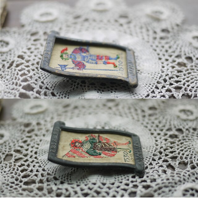 制服と歴史 刺繍のブローチ2Pセット WHW ドイツ | iichi 日々の暮らし