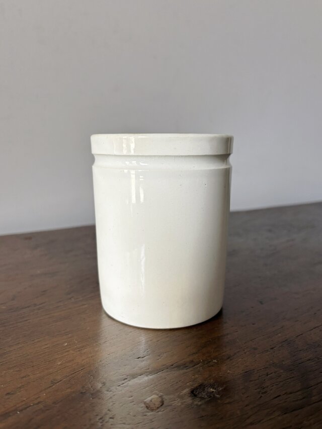 窯不明 ファーマシー ポット 白陶器 ツールスタンド フランス
