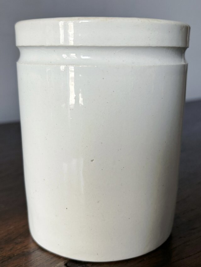 窯不明 ファーマシー ポット 白陶器 ツールスタンド フランス