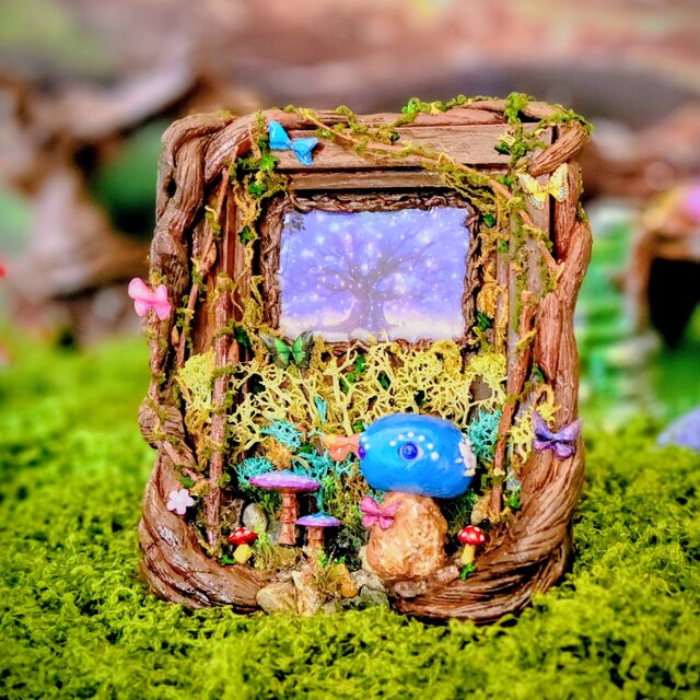 みーやびん、ジオラマ製作✨リクエストオーダー✨ 幻想ジオラマ 森の額縁標本 | iichi 日々の暮らしを心地よくする