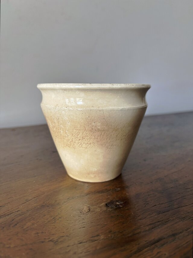 Creil & Montereau コンフィチュール ジャム ポット 白陶器 フランス