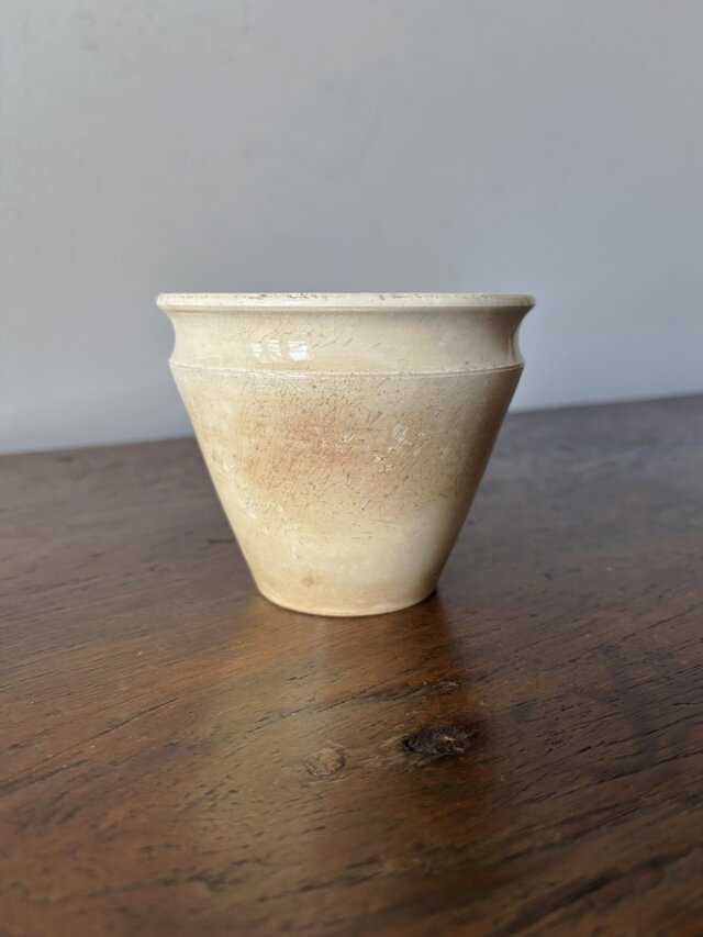 Creil & Montereau コンフィチュール ジャム ポット 白陶器 フランス