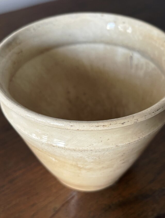 Creil & Montereau コンフィチュール ジャム ポット 白陶器 フランス