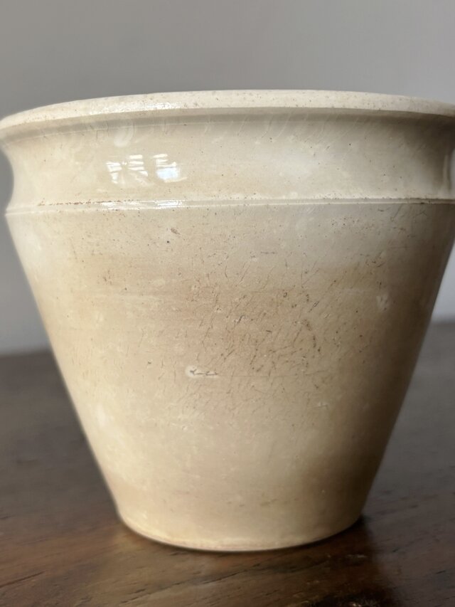 Creil & Montereau コンフィチュール ジャム ポット 白陶器 フランス