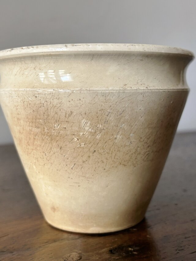 Creil & Montereau コンフィチュール ジャム ポット 白陶器 フランス